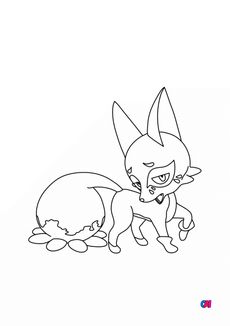 Coloriage Pokémon - 827 - Goupilou