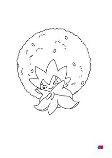 Coloriage Pokémon - 830 - Blancoton