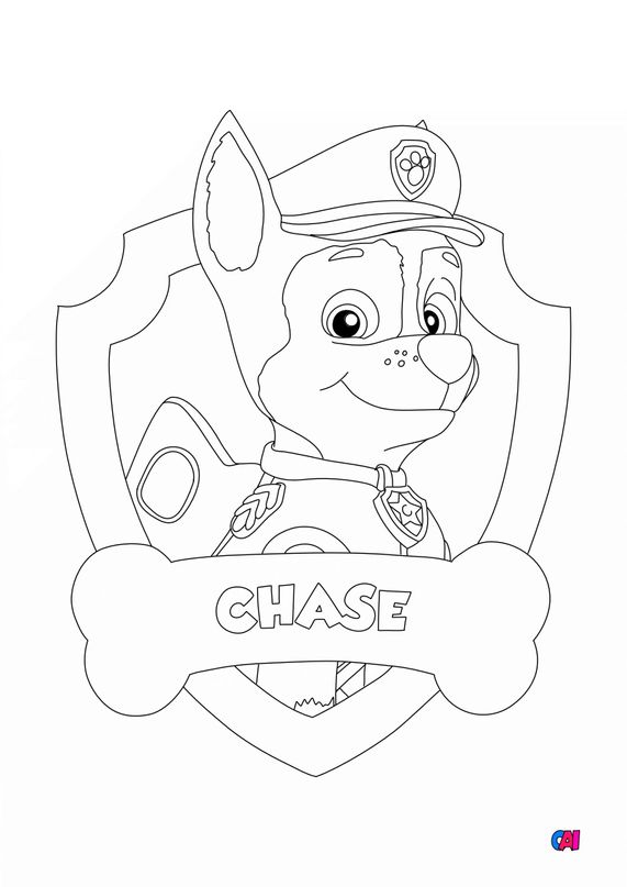 Coloriage Badge Pat Patrouille A Imprimer  Kians Cloud