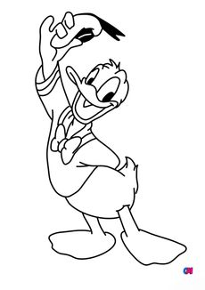 Coloriages à imprimer Disney - Donald