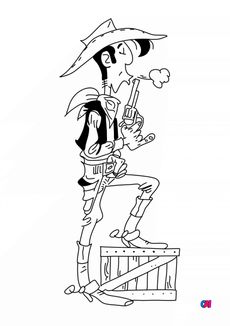 Coloriage Lucky Luke - Lucky Luke