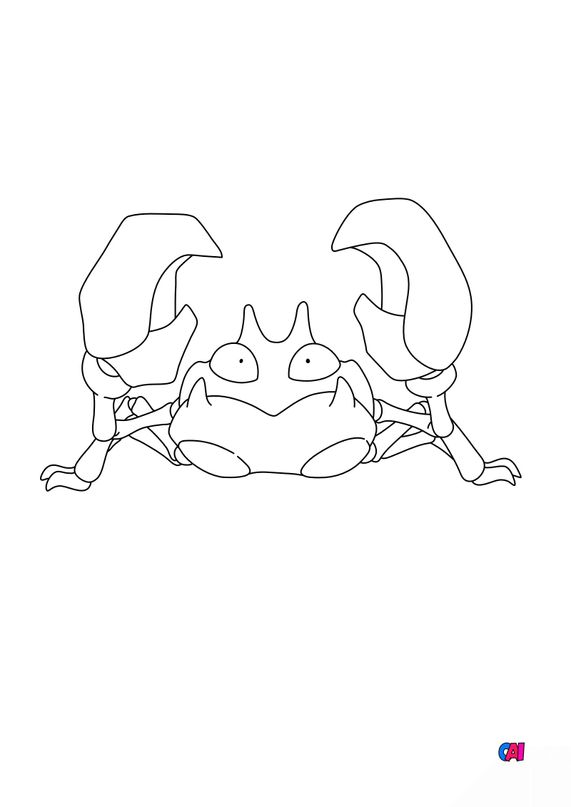 krabby coloring page in pdf pokemon