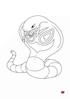 Coloriage Pokémon - 24 - Arbok