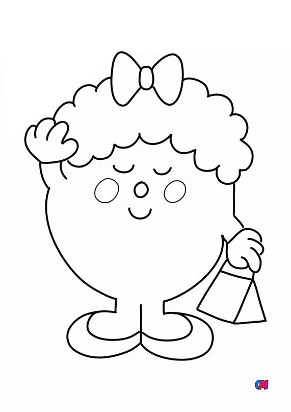 Coloriage Monsieur Madame A Imprimer Madame Coquette