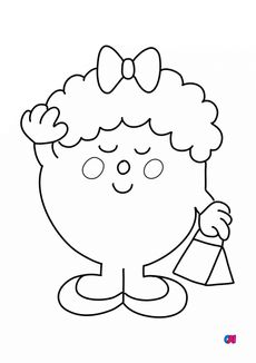Coloriage Monsieur Madame - Madame Coquette