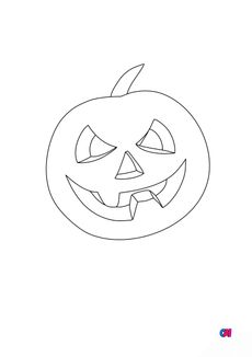 Coloriages Halloween - Citrouille 1