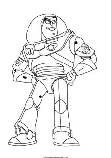 Coloriage Toy Story 4 - Buzz l'Eclair