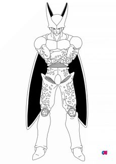 Coloriage dragon ball z - Cell