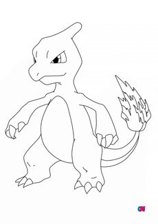 Coloriage Pokémon - 5 - Reptincel