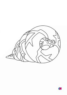 Coloriage Pokémon - 844 - Dunaconda