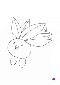 Coloriage Pokémon - 43 - Mystherbe