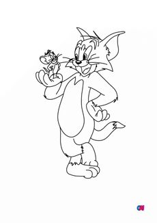 Coloriage Tom et Jerry - Tom et Jerry 2