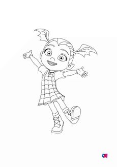 Coloriage Vampirina - Vampirina souriante