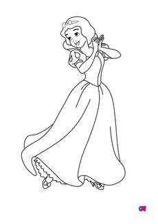 Coloriage Blanche Neige