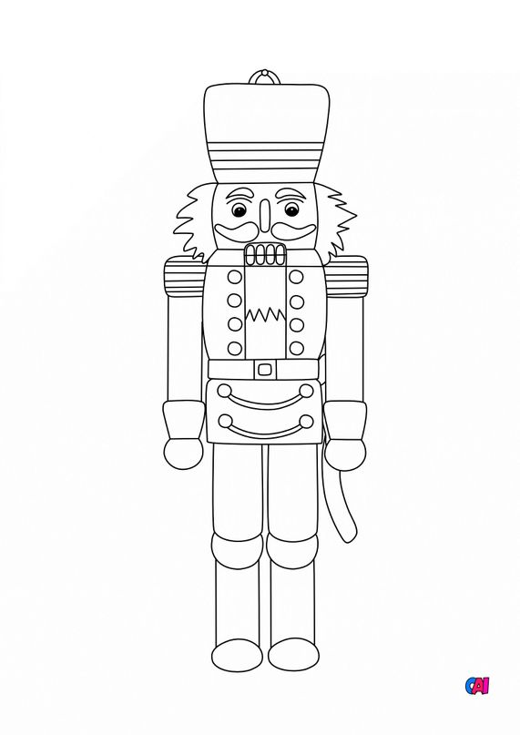 Casse Noisette Soldat Dessin à Imprimer Coloriage Casse-Noisette à imprimer - Le casse noisette