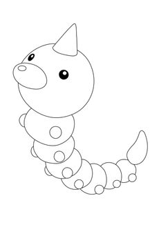 Coloriage Pokémon - 13 - Aspicot