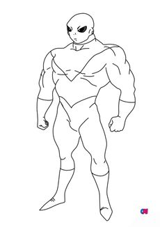 Coloriage dragon ball z - Jiren