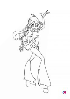 Coloriage Winx - Bloom