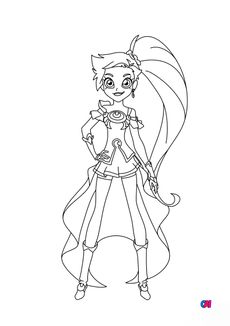 Coloriage Lolirock - Auriana