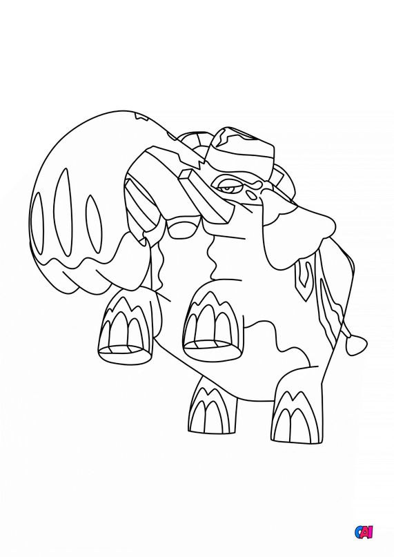 Coloriage Pokemon A Imprimer 879 Pachyradjah