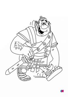 Coloriage Astrérix - Romain