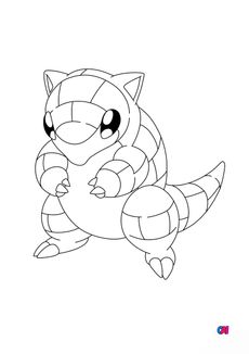 Coloriage Pokémon - 27 - Sabelette