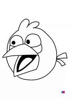 Coloriage Angry Birds - Jim