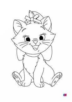 Coloriage Les Aristochats - Marie