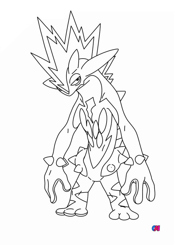 Coloriage Pokemon / Coloriage Fantominus Pokemon à imprimer et colorier