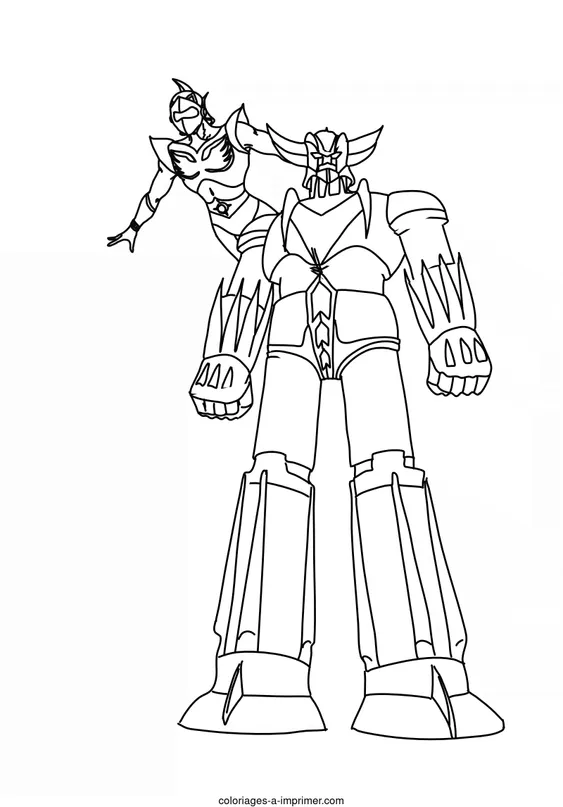 coloriage-goldorak-imprimer-goldorak-et-actarus