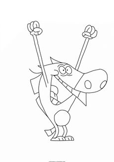 Coloriage de Zig et Sharko à imprimer