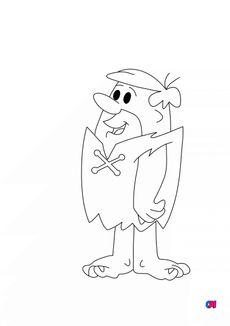 Coloriage La famille Pierrafeu - Barney