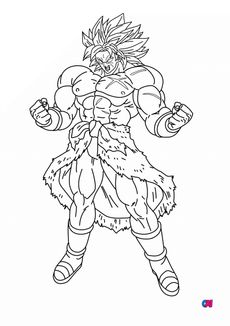 Coloriage dragon ball z - Broly