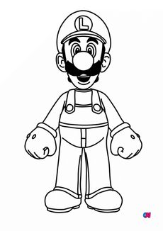 Coloriage Mario - Luigi