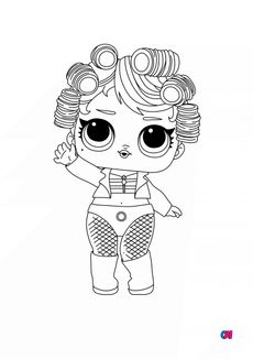 Coloriage Poupée Lol - Goo Goo Queen