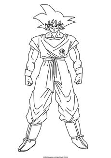 Coloriage Dragon Ball Z A Imprimer