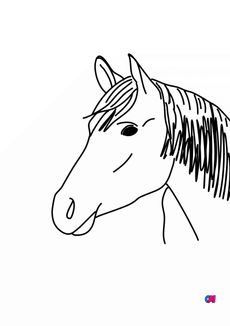 Coloriage Cheval