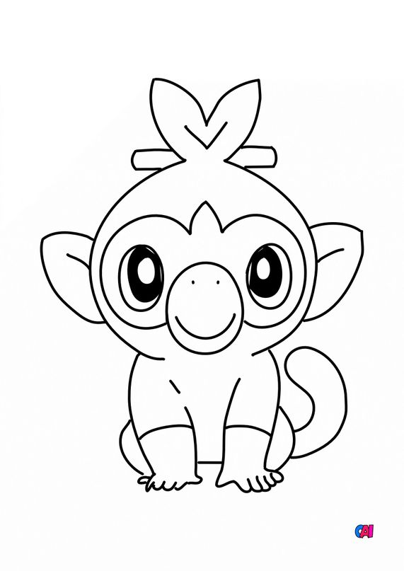 Coloriage Pokemon A Imprimer Ouistempo