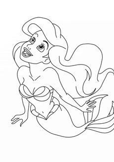 Coloriage La petite sirène