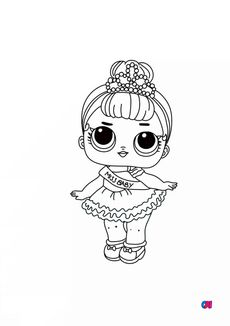 Coloriage Poupée Lol - Miss Baby