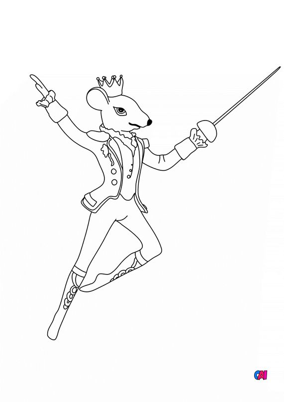 Casse Noisette Soldat Dessin à Imprimer Coloriage Casse-Noisette à imprimer - Le roi des souris