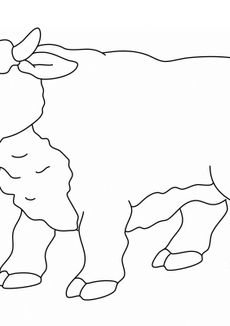 Coloriages d'animaux - Un taureau
