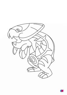 Coloriage Pokémon - 882 - Hydragon