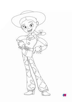 Coloriage Toy Story 4 - Jessie 2