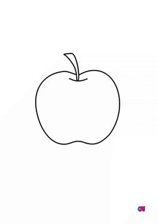 Mes premiers coloriages - Une pomme