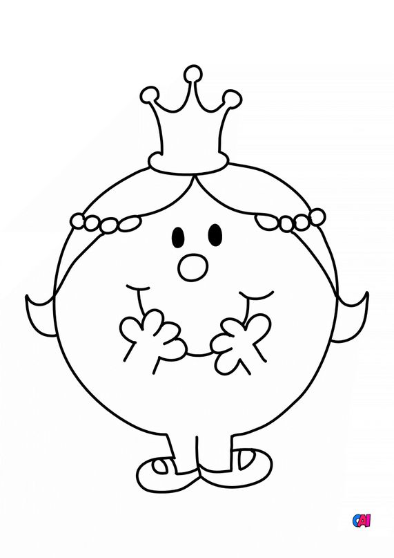 Coloriage Monsieur Madame A Imprimer Madame Princesse