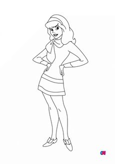 Coloriage Scooby-doo - Daphné Blake