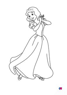 Coloriage Blanche Neige - Blanche-Neige