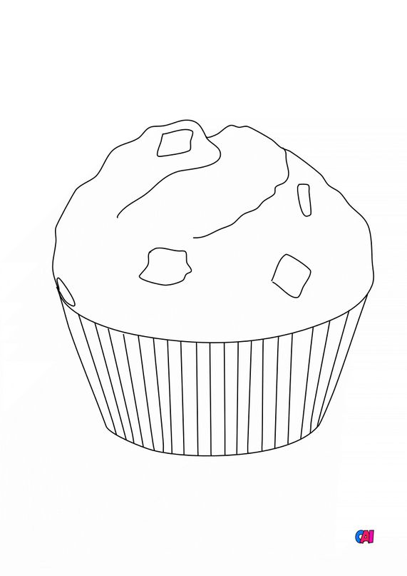 Mes Premiers Coloriages A Imprimer Un Muffin