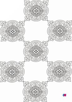 Coloriage art thérapie - Arabesque 3